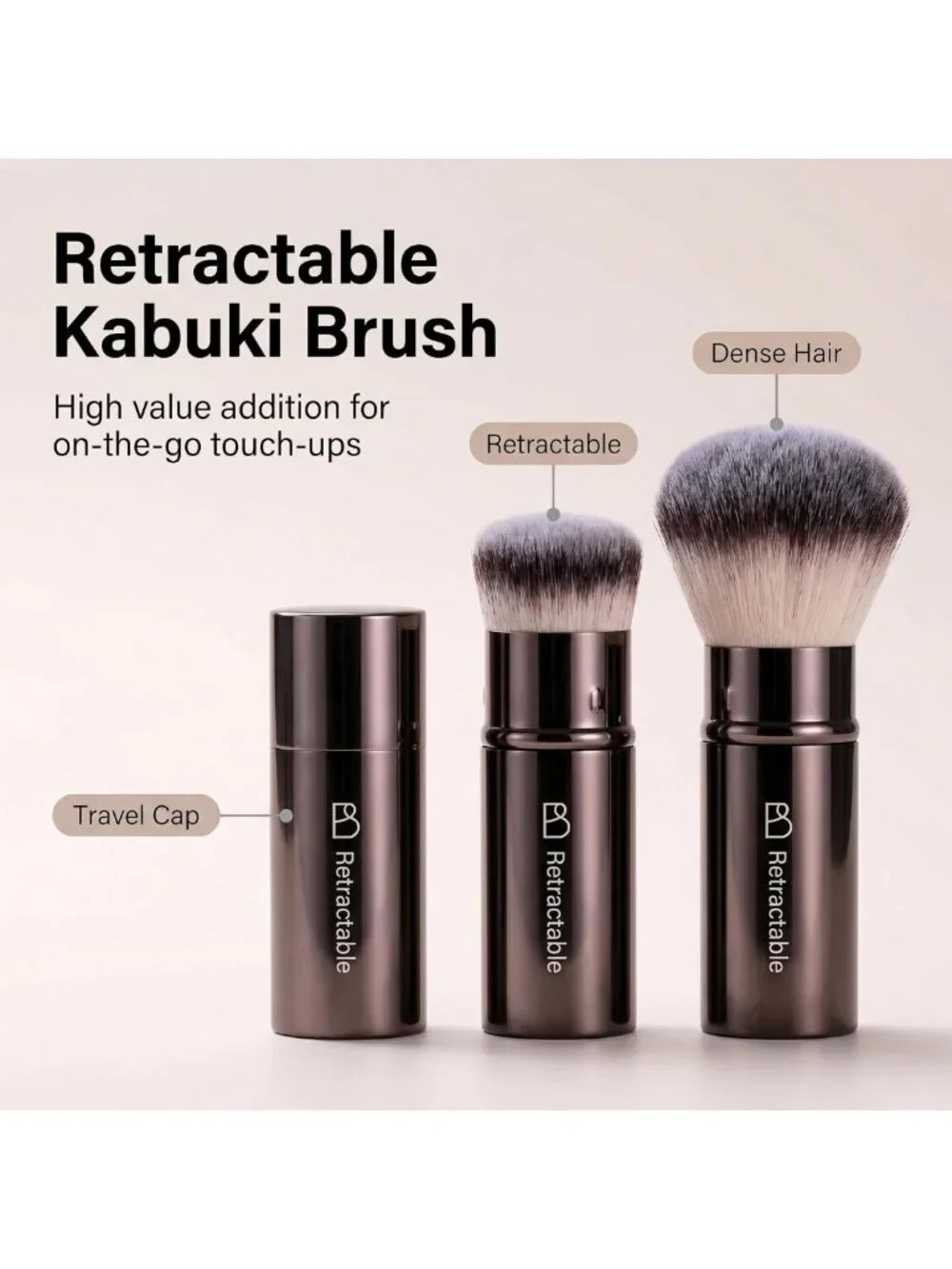 20PCS Professional Makeup Brush Set with Travel Case - Synthetic Brushes for